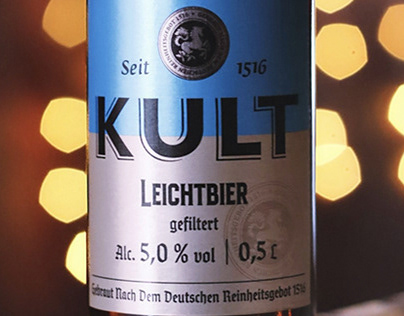 Redesign of the «KULT» beer label