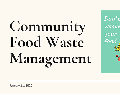 Community Food Waste Management