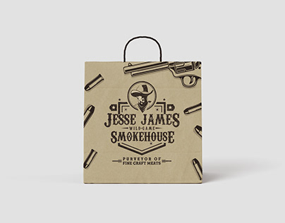 Jesse James Wild game Smokehouse Branding Design
