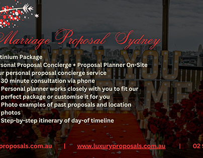 Marriage Proposal Sydney | Luxury Proposal