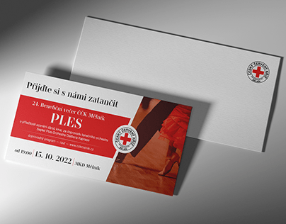Invitation invitation to a benefit ball - Red Cross