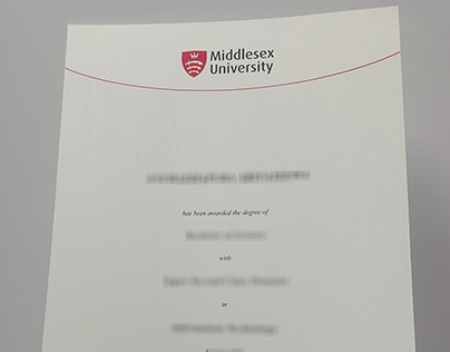 Middlesex University degree and transcript