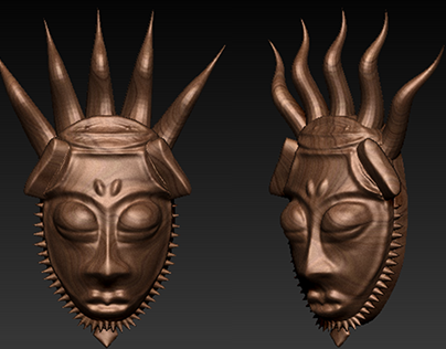 Modélisation de masques africains en 3D