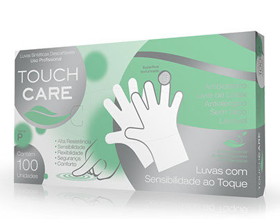 Touch Care - Luvas sintéticas adesivas