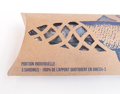 Fresh sardines packaging