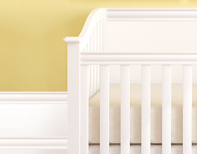 Frame mockups with child crib