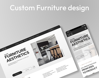 Minimalist Furniture Website Design for All Ages