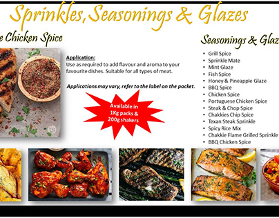 Seasonings, Sprinkles & Glazes - Fortified Foods