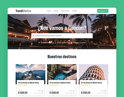 TraveAdventure - Home Page