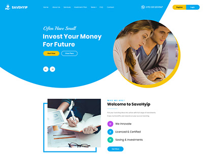 SaveHyip | HYIP Investment Business Website HTML5