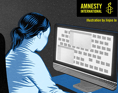 Amnesty - Digital Sex Crimes Illustrations