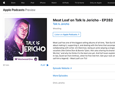 Meat Loaf on Talk Is Jericho - EP282 Engineer 2016
