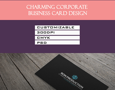 Corporate 4 variations business cards