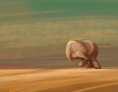 the elephant in the desert