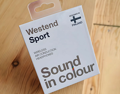 Westend Sport Headphones packaging design