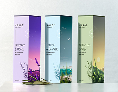 Skincare illustrated packaging