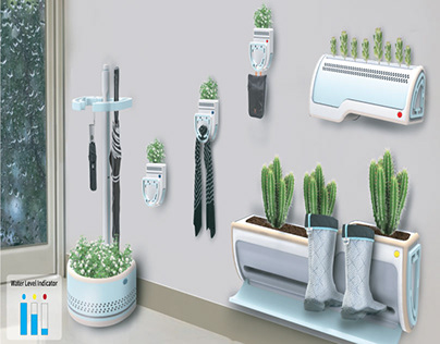 PRIMAVERA: a self watering plant with storage solutions