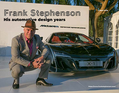 Frank Stephenson. His automotive design years