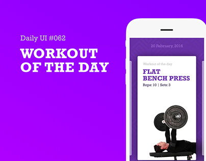 Daily UI #062 - Workout of The Day