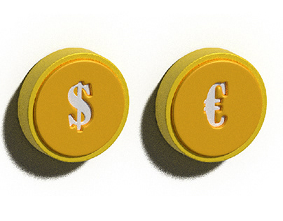 3D Coin Money Illustration