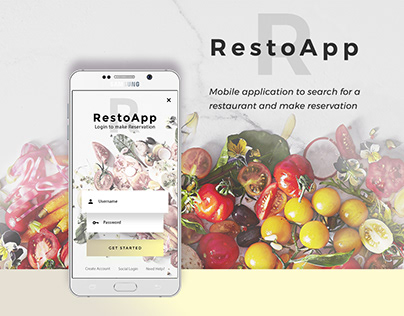 RestoApp mobile application