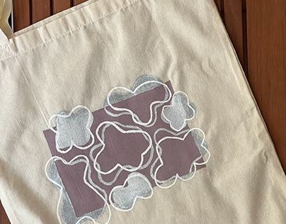 Tote bag - Purple Squiggles