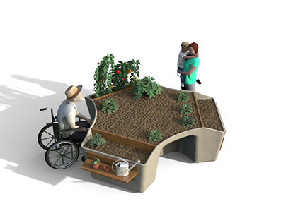 Wheelchair accessible planter
