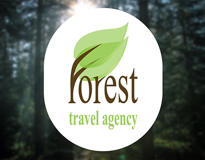Forest travel agency logo