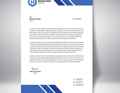 Business Letter head design