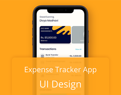 Expense Tracker App - UI Design