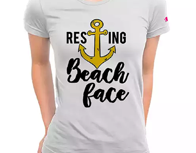 Resting Beach Face Tshirt