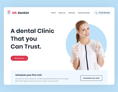 Dental Clinic Homepage Design