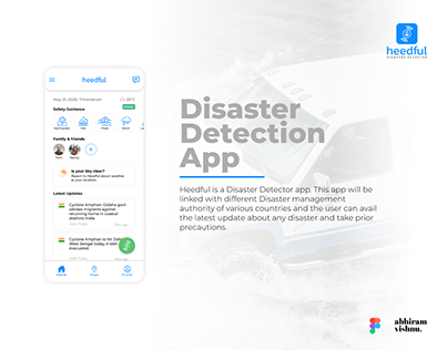 Heedful | Disaster Detection App | UI