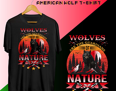 NATIVE AMERICAN WOLF T-SHIRT