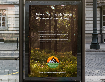 Wenatchee National Forest: Logo & Transit Ad