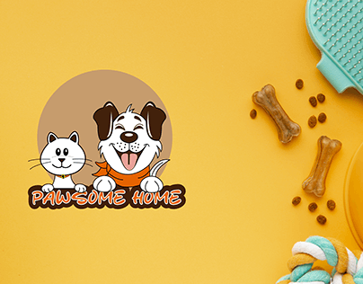 Project thumbnail - PAWSOME HOME LOGO: "Find your fur-ever friend"
