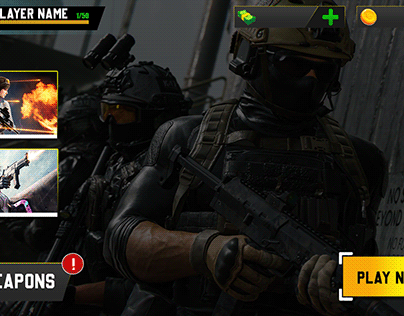 Commando Shooting Game UI