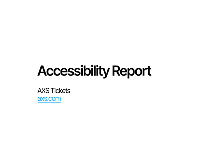 Accessibility Report