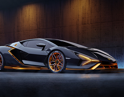 Lamborghini Black and Gold