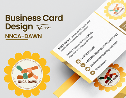 Business card design for NNCA-DAWN