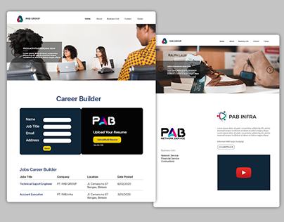 UI/UX Website Design PAB Group