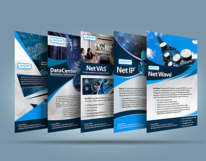 NETSAT (Network & Satellite Company Flyer Designs)