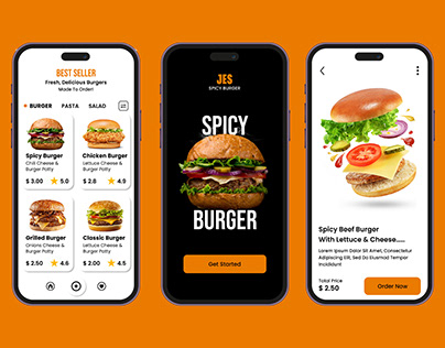 Spicy Burger Mobile App
