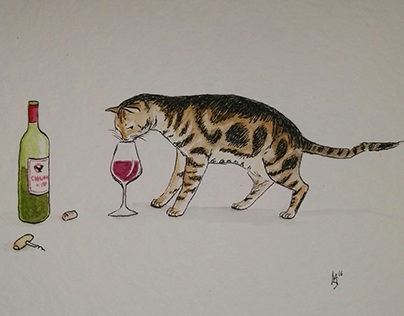 Wine cat