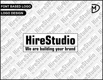 HireStudio Font Based Logo Design