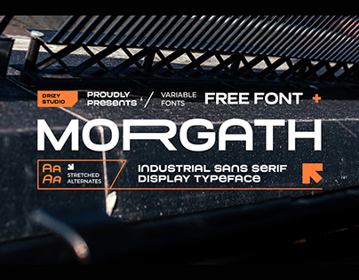 Morgath Display Industrial Expanded FREE FONT