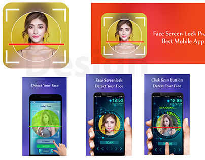 Face Screen Lock App Design