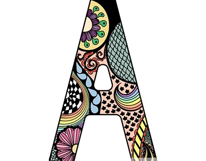 The letter A for Awesome Art
