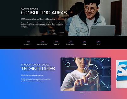 Website Home page Design for cti.consulting