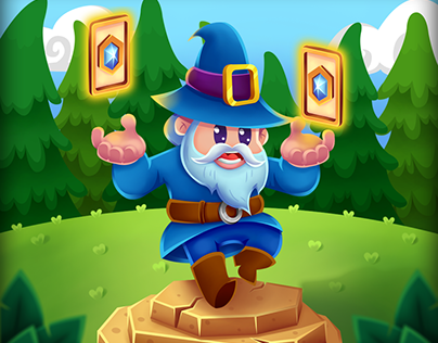 Wizard character - Card game
